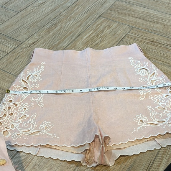 Zimmermann Freja Broderie Anglaise-Trimmed Linen Blouse & Shorts Set Sz Zimm 2 - Picture 16 of 16
